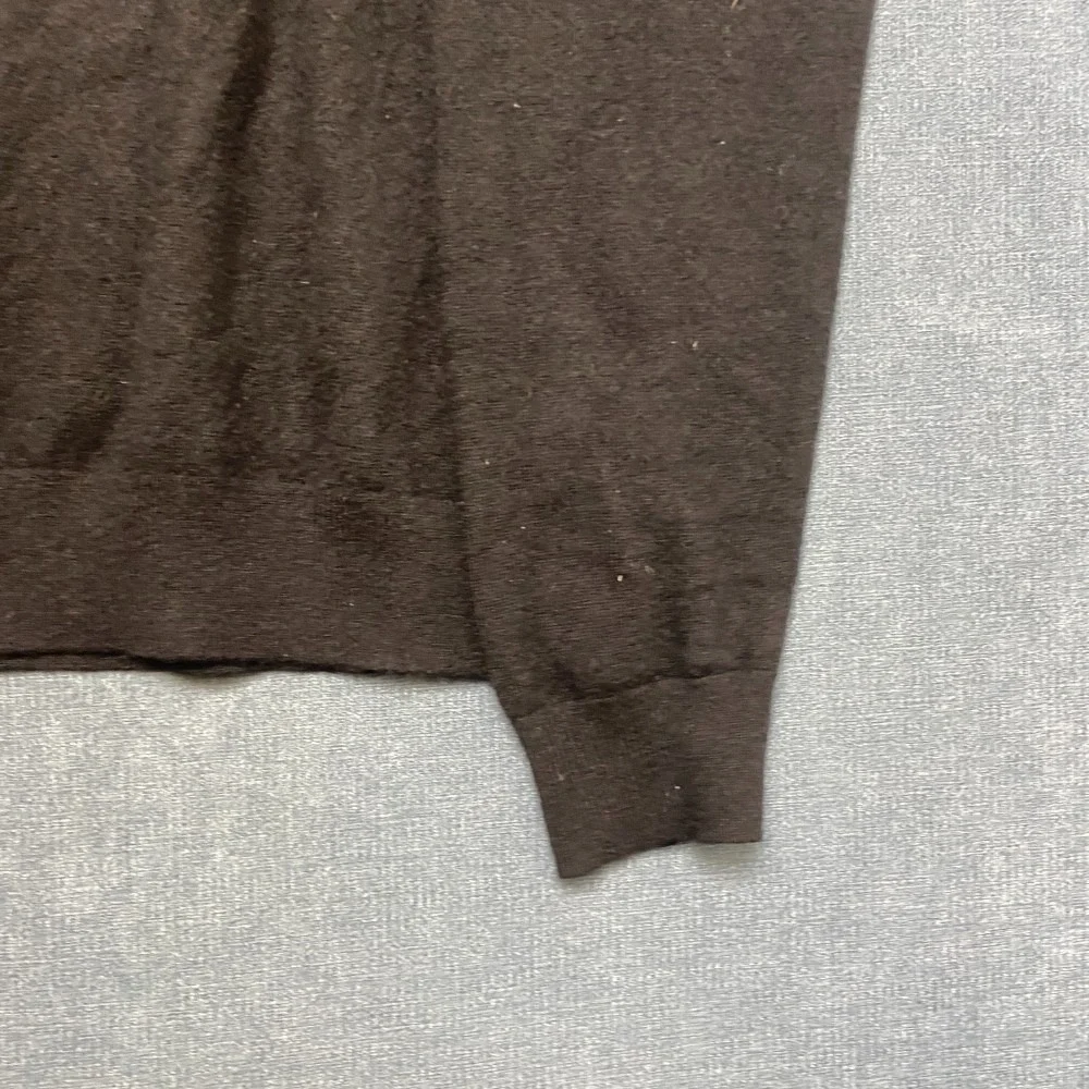 Uniqlo Sweater Mens Medium Black Cashmere Crew Neck Tight Knit Winter Pullover